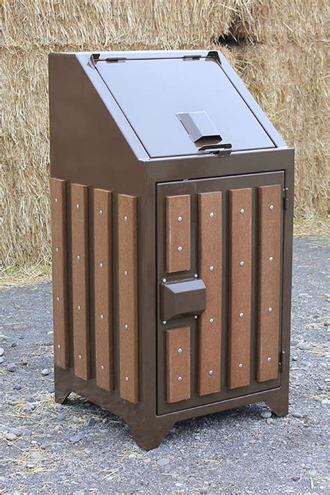 metal bear proof trash can enclosure|residential bear proof trash cans.